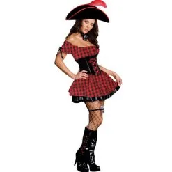 Women's Red Pirate Costume