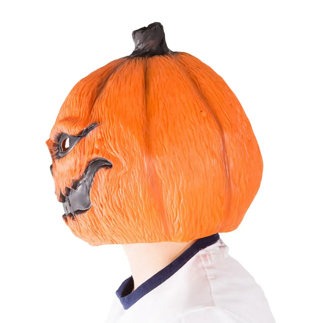 Latex Pumpkin Mask - Image 2