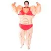 Inflatable Lady Muscle Suit Costume