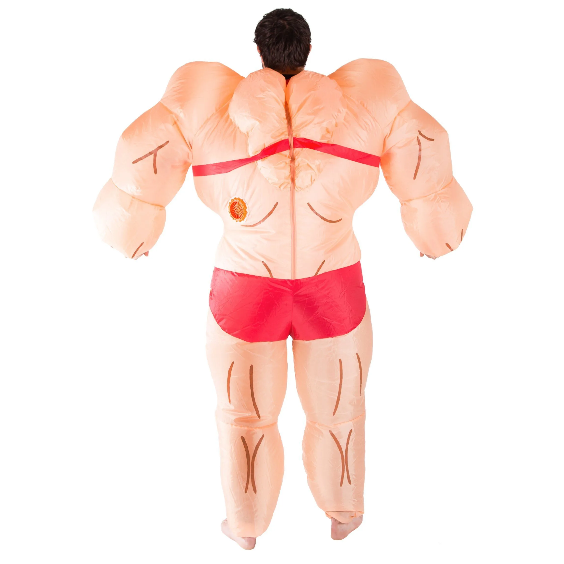 Inflatable Lady Muscle Suit Costume - Image 3