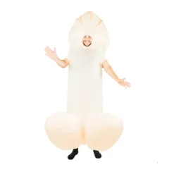 White Inflatable Willy Costume
