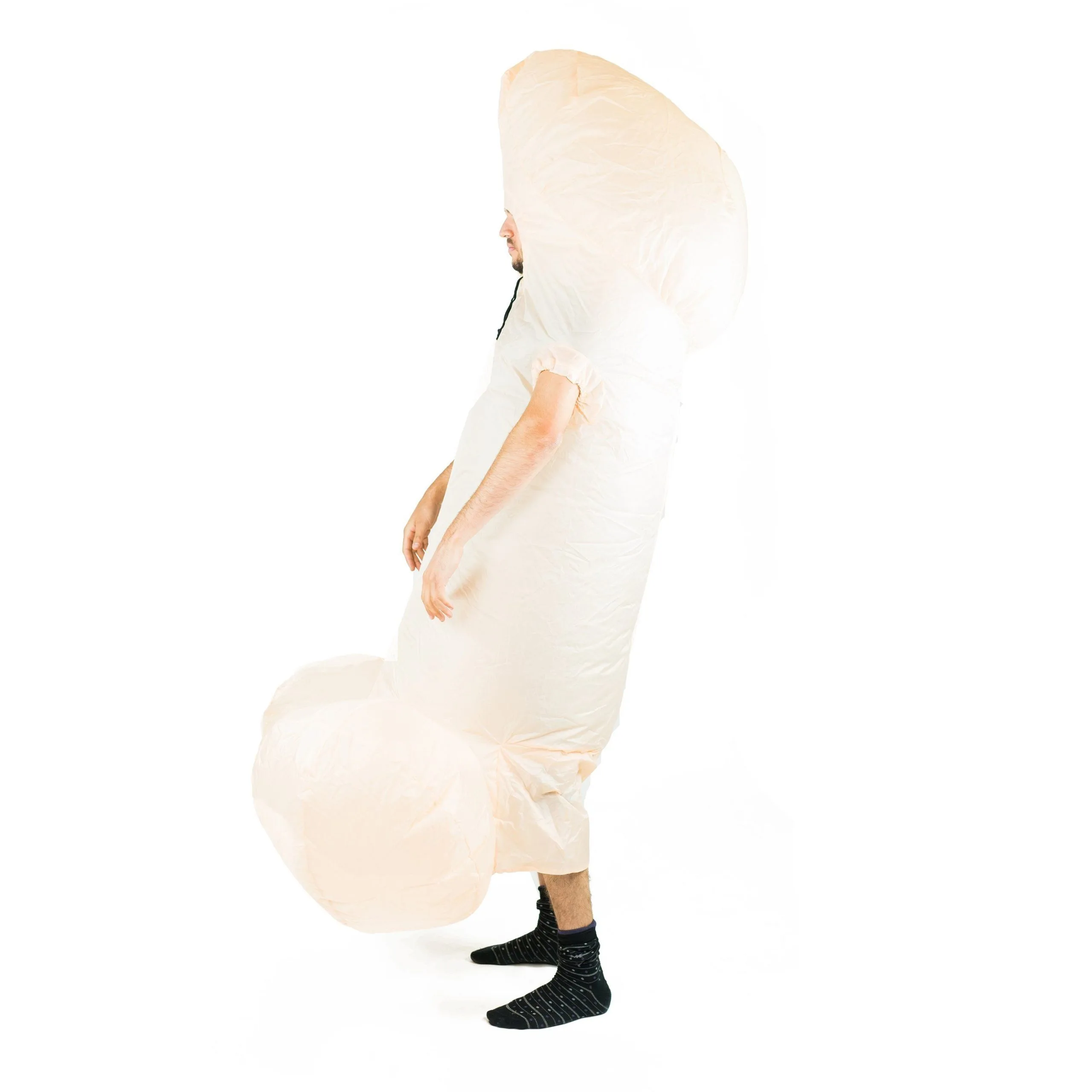 White Inflatable Willy Costume - Image 2
